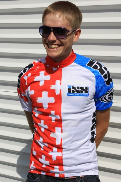 Silvan Kälin im Leadertrikot, Eigerbike 2013